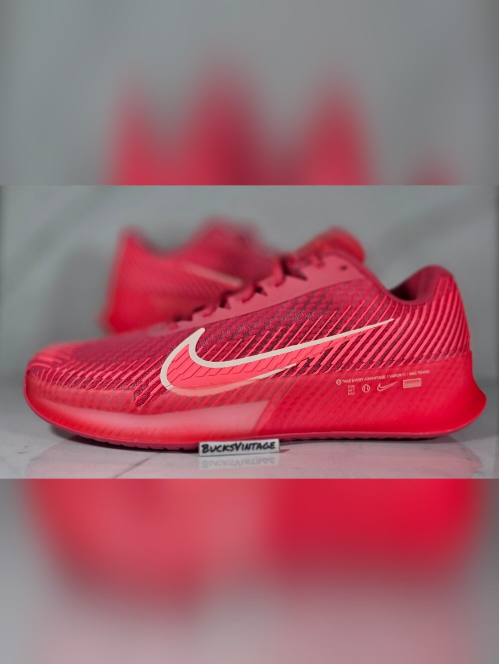 Nike Court Air Zoom Vapor 11 HC Tennis Shoes Aster Pink Women's Size 12 DR6965